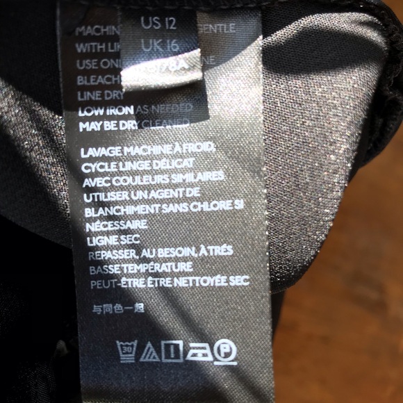 Anthropologie Bell Bottom Flare Pants Size 12 Black Flared Boho Side Zip - Picture 7 of 8